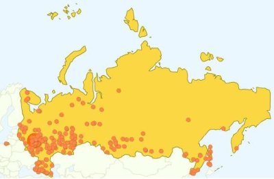 Географическая посещаемость